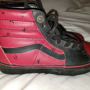 Mens Van's Sk8 deadpool shoes